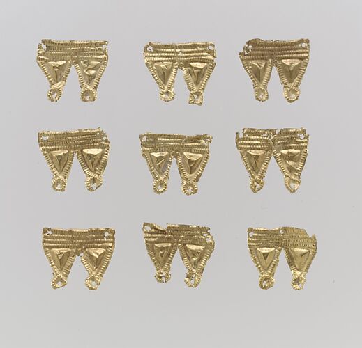 Bead ornaments, two triangles joined, 25
