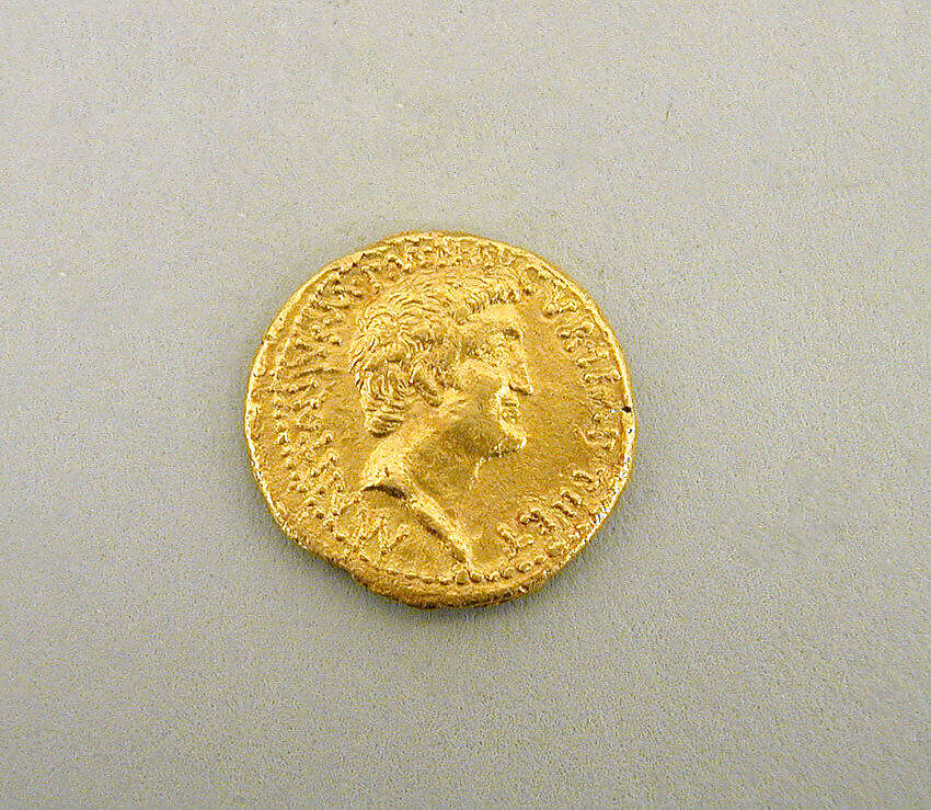 Gold aureus of Mark Antony, Gold, Roman 