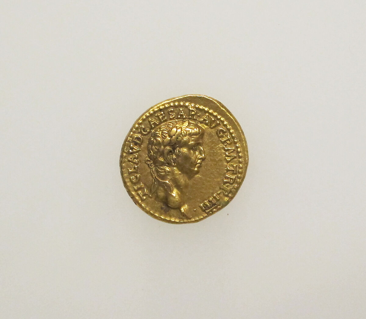 Gold aureus of Claudius, Gold, Roman 