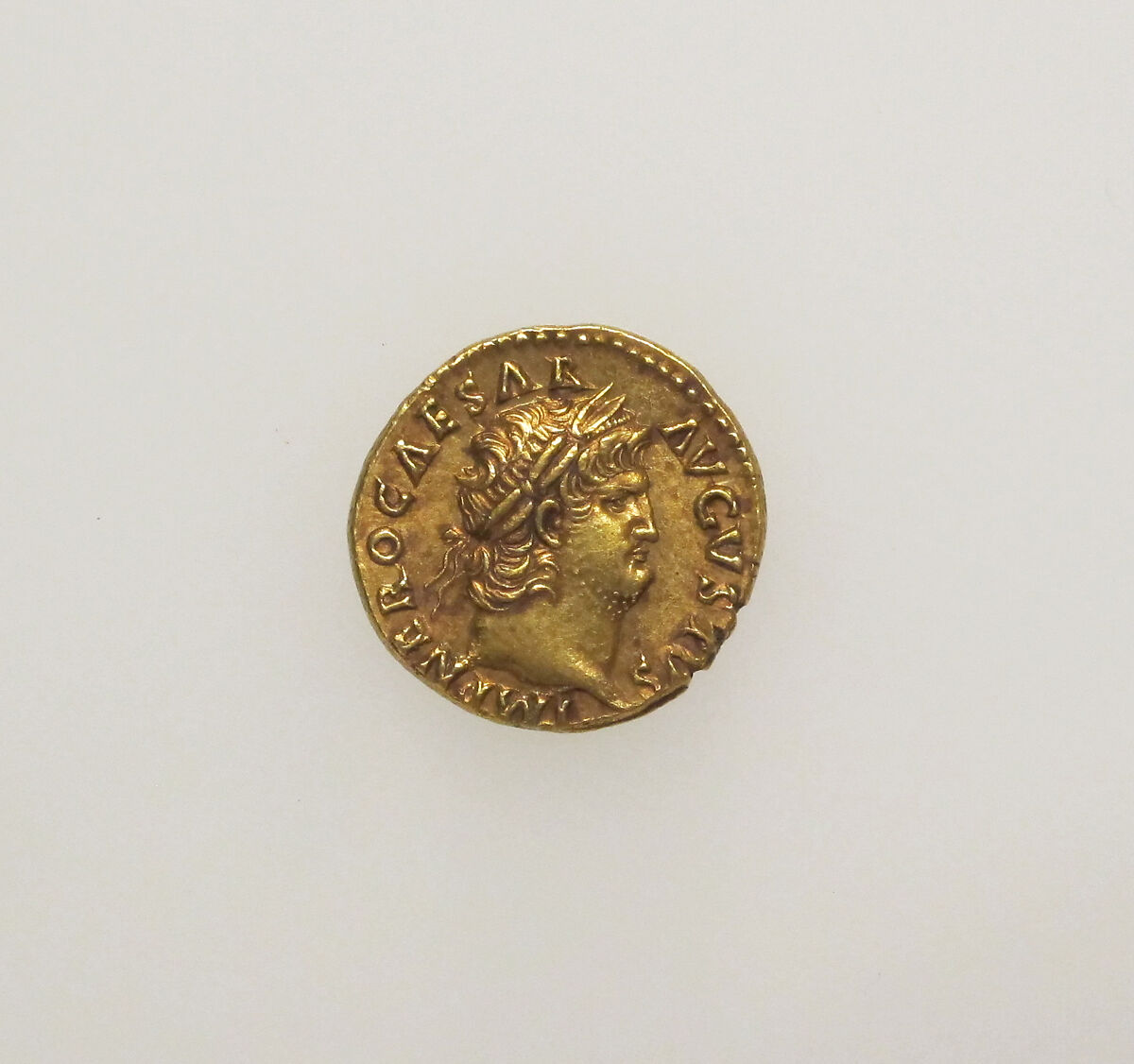 Gold aureus of Nero, Gold, Roman 