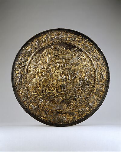 Round Shield with the Surrender of the Elector of Saxony at Mühlberg