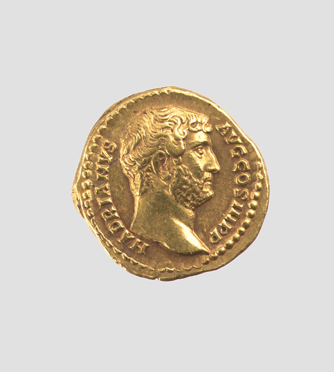 Gold aureus of Hadrian, Gold, Roman 