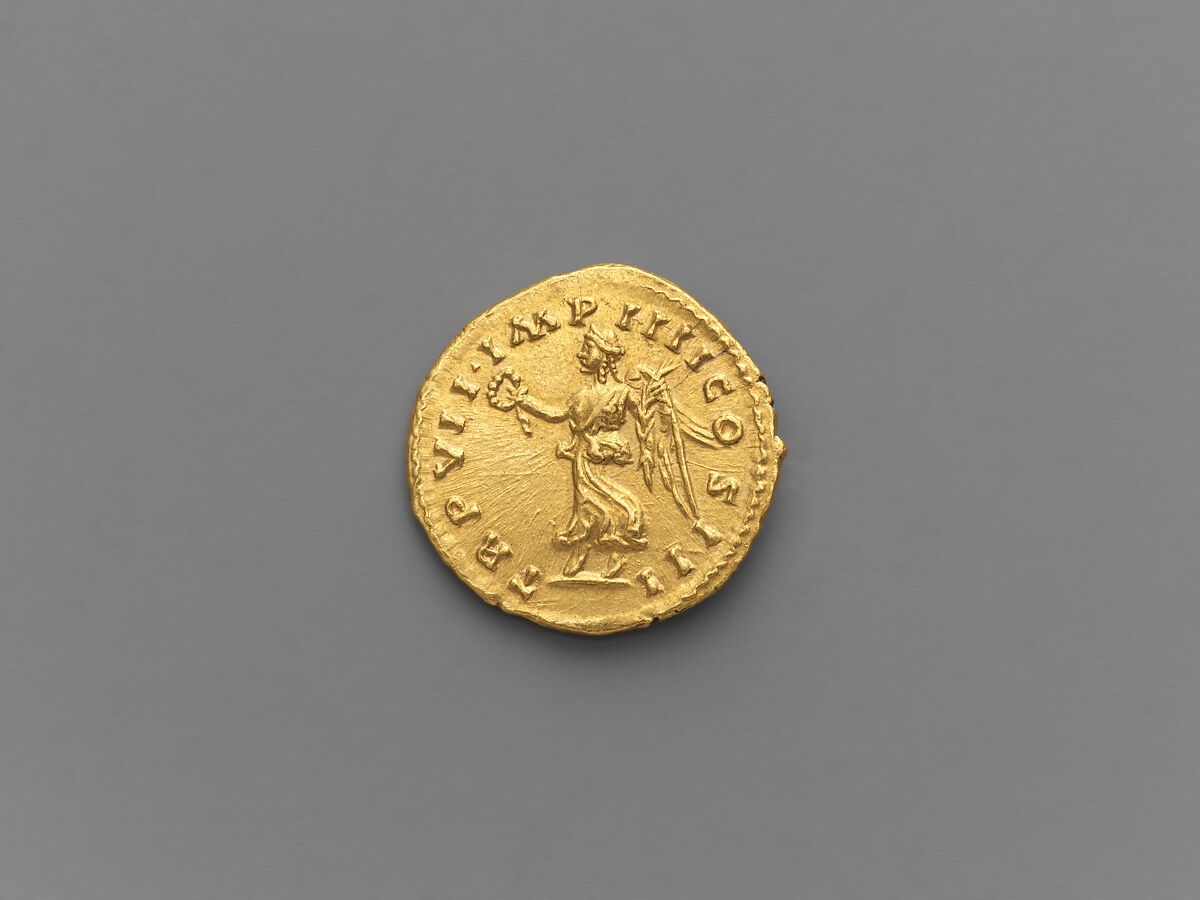 Gold aureus of Lucius Verus, Gold, Roman