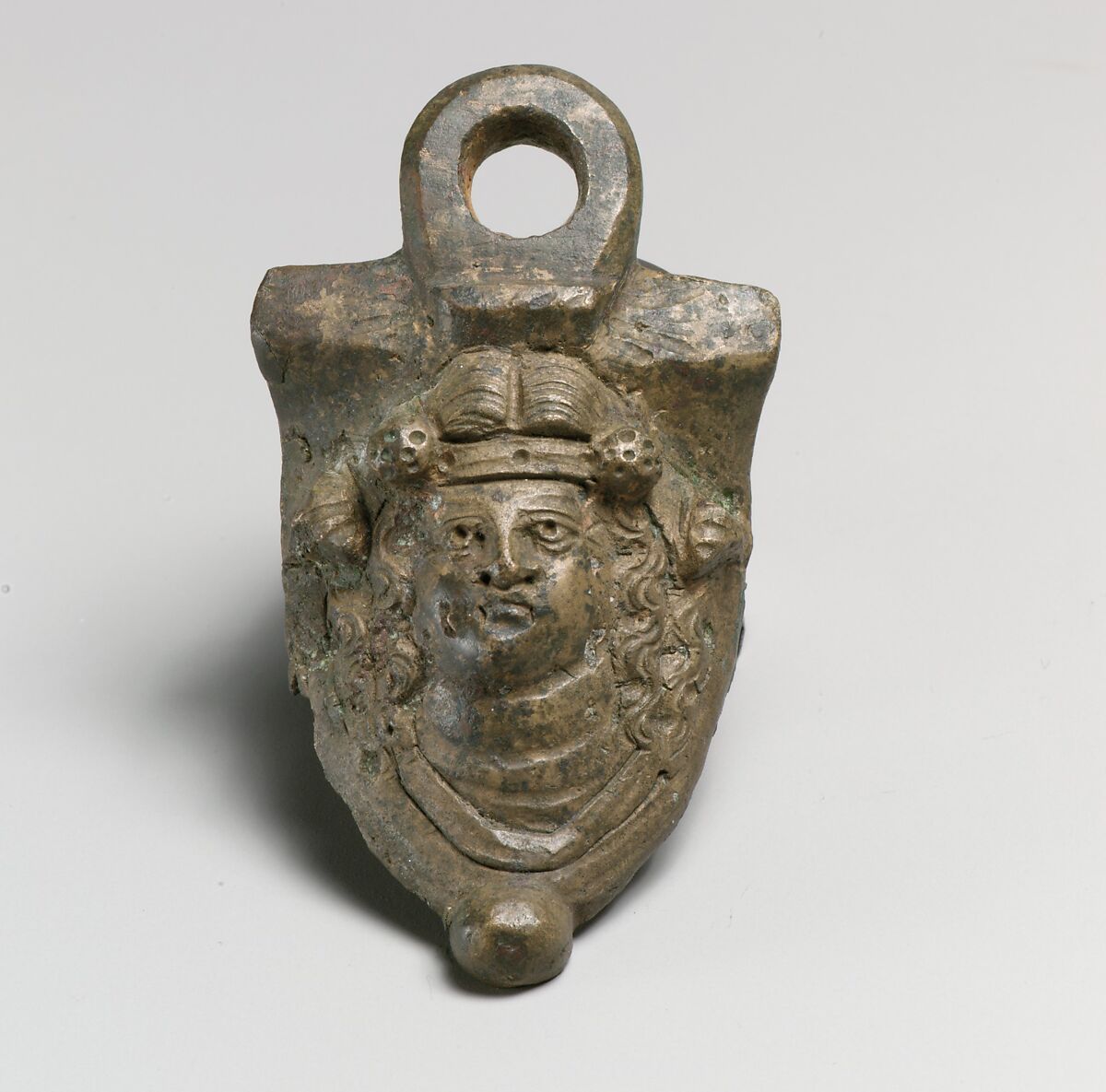 Bronze handle attachment, Bronze, Roman 