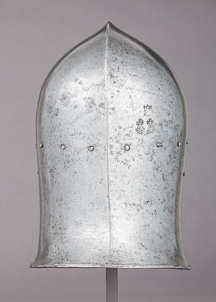 Barbute, Bernardino da Carnago (Italian, active in Milan and Naples, ca. 1475), Steel, Italian, Milan