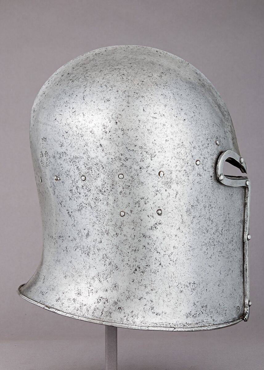 Barbute, Bernardino da Carnago (Italian, active in Milan and Naples, ca. 1475), Steel, Italian, Milan