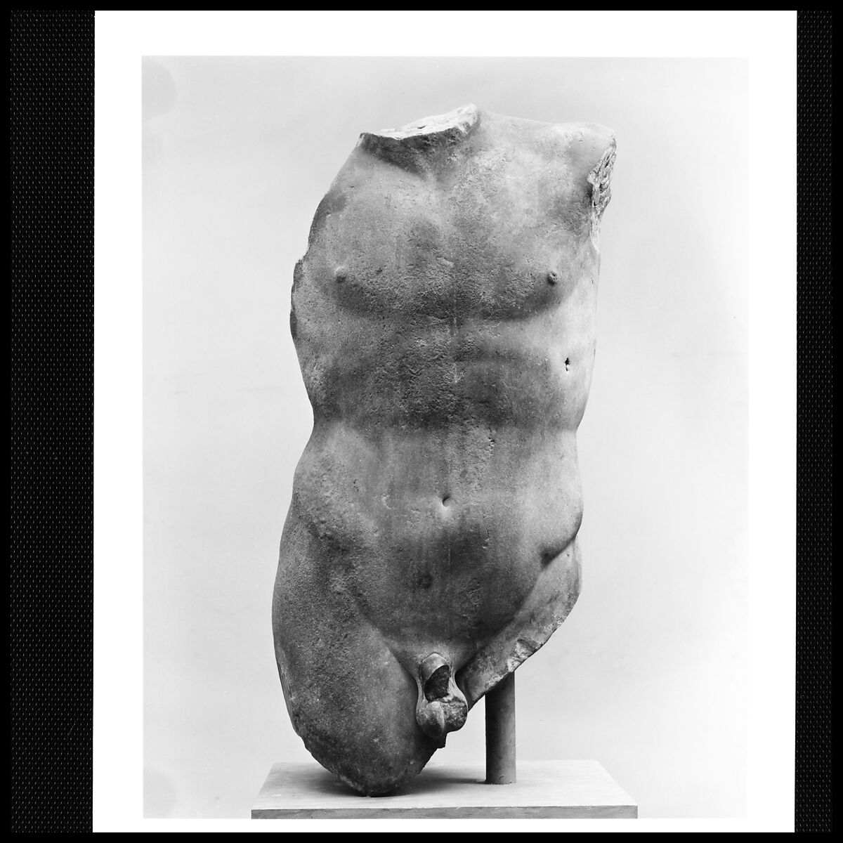 Marble torso of the so-called Apollo Lykeios, Marble, Island, Roman