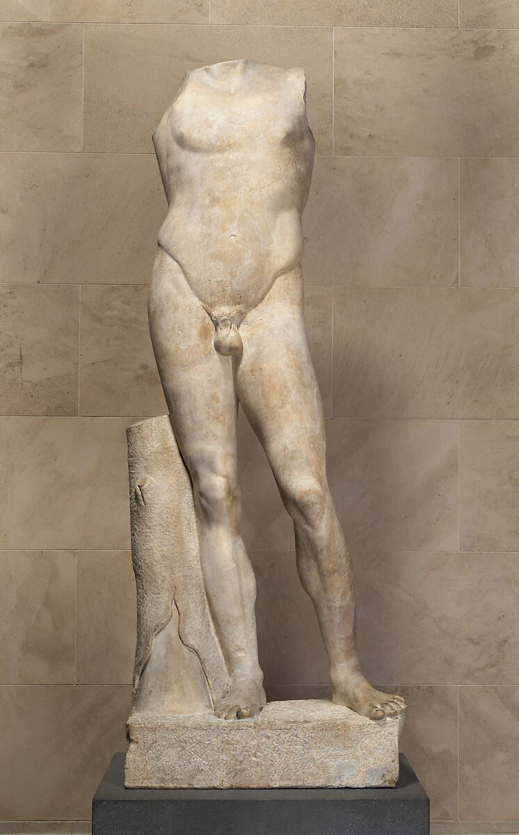 Marble statue of the so-called Apollo Lykeios, Marble, Roman 