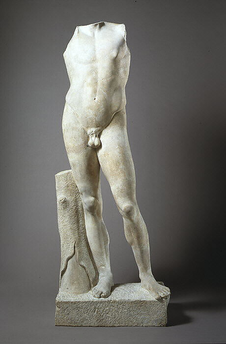 Marble statue of the so-called Apollo Lykeios, Marble, Roman