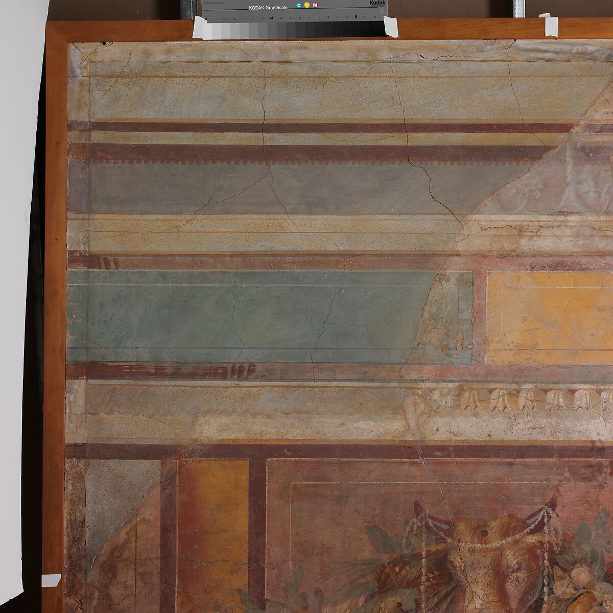 Wall painting from the west wall of Room L of the Villa of P. Fannius Synistor at Boscoreale, Fresco, Roman