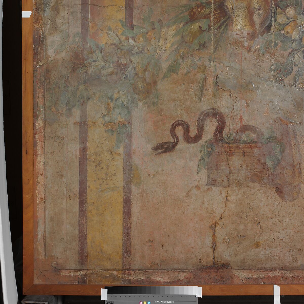 Wall painting from the west wall of Room L of the Villa of P. Fannius Synistor at Boscoreale, Fresco, Roman