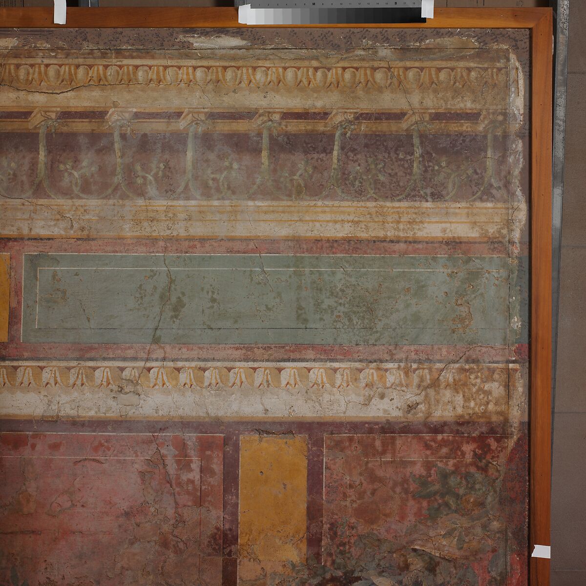 Wall painting from the west wall of Room L of the Villa of P. Fannius Synistor at Boscoreale, Fresco, Roman