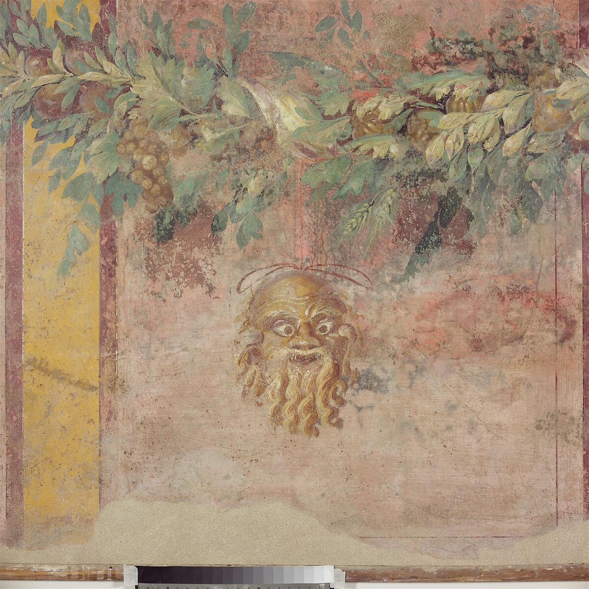 Wall painting from the west wall of Room L of the Villa of P. Fannius Synistor at Boscoreale, Fresco, Roman
