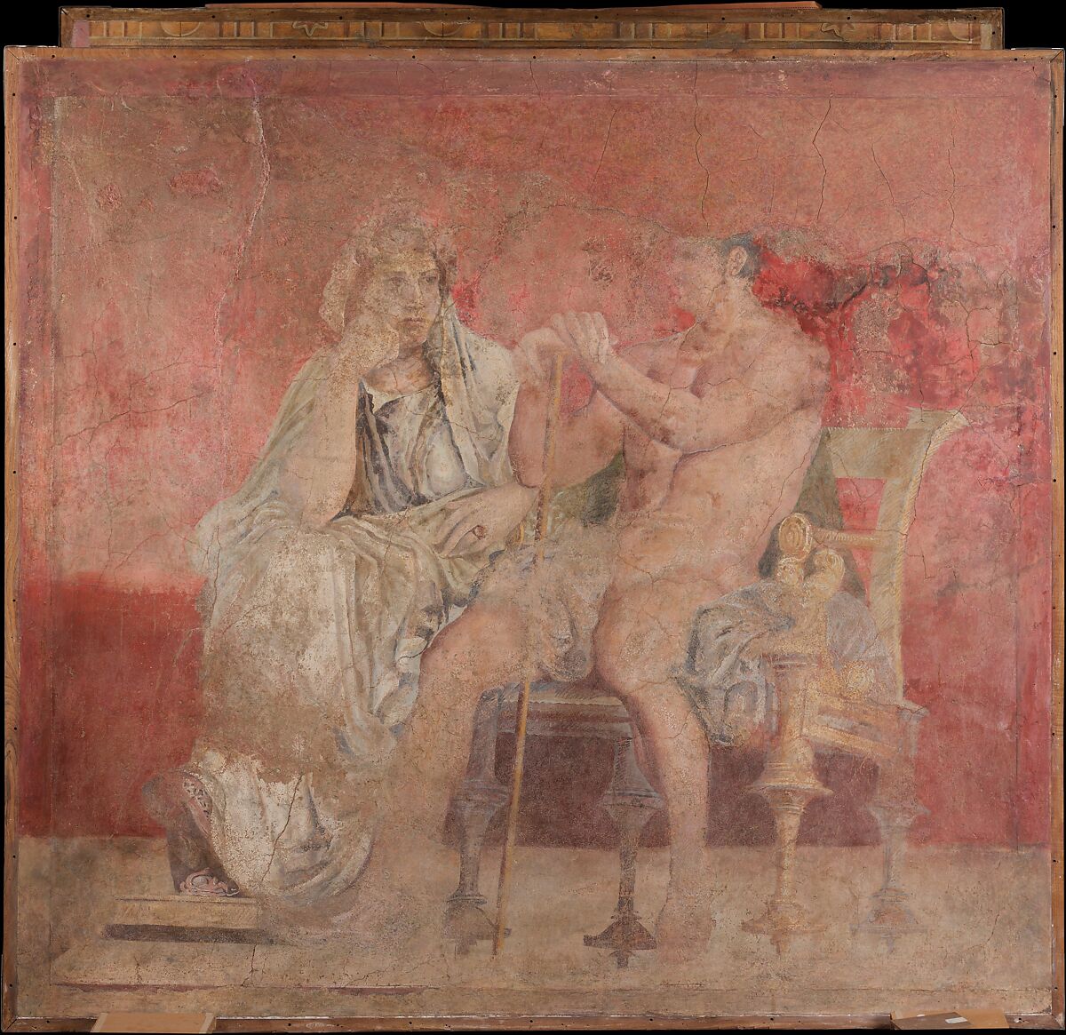 Wall painting from Room H of the Villa of P. Fannius Synistor at Boscoreale, Fresco, Roman
