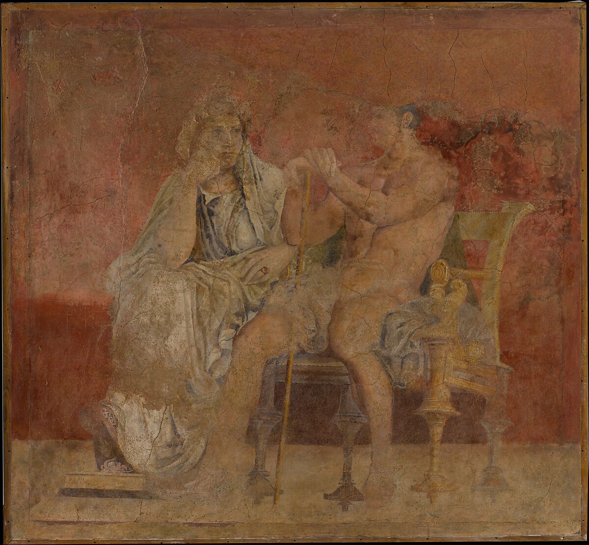 Wall painting from Room H of the Villa of P. Fannius Synistor at Boscoreale, Fresco, Roman