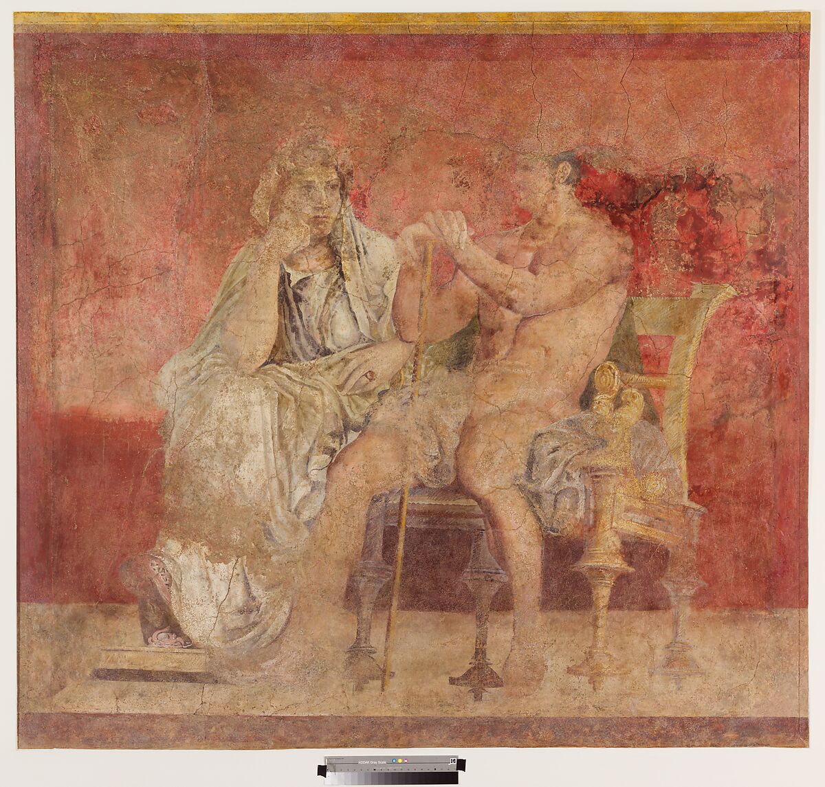 Wall painting from Room H of the Villa of P. Fannius Synistor at Boscoreale, Fresco, Roman