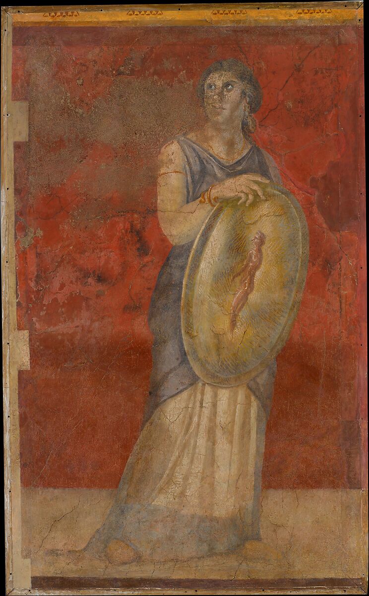 Wall painting from Room H of the Villa of P. Fannius Synistor at Boscoreale, Fresco, Roman