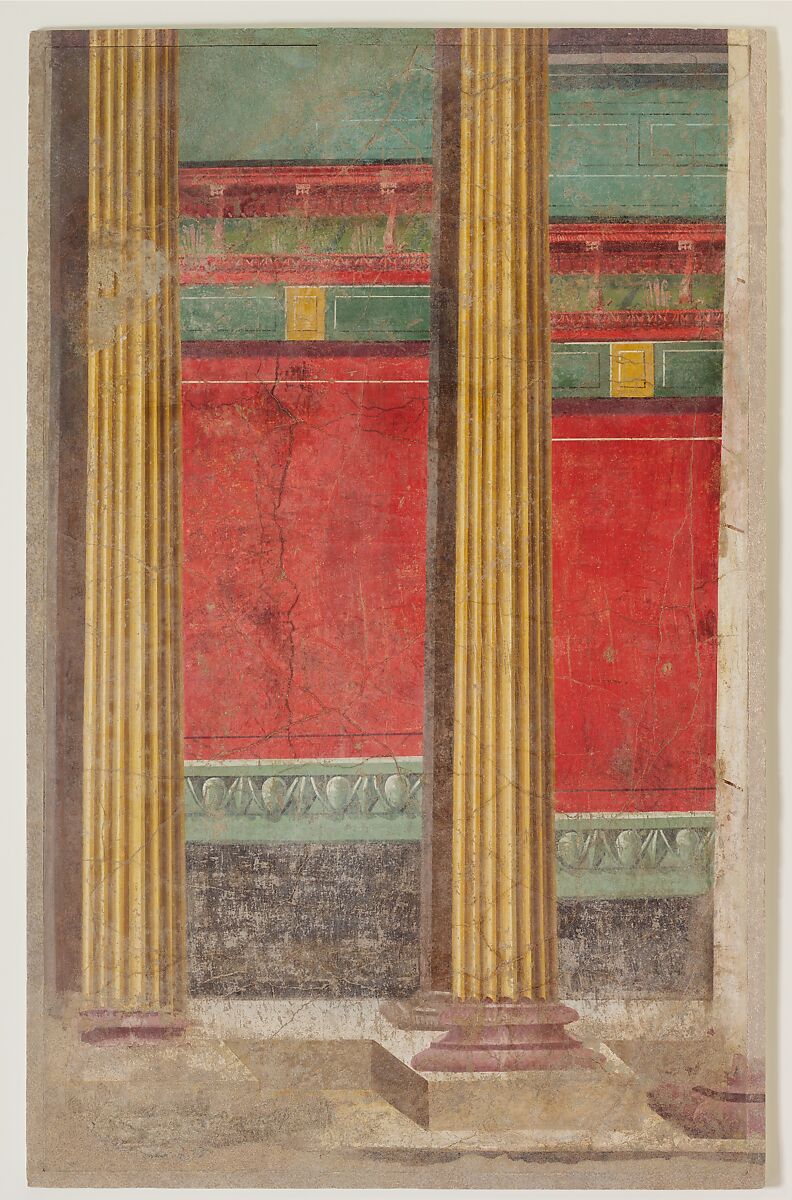 Wall painting from Room F of the Villa of P. Fannius Synistor at Boscoreale, Fresco, Roman