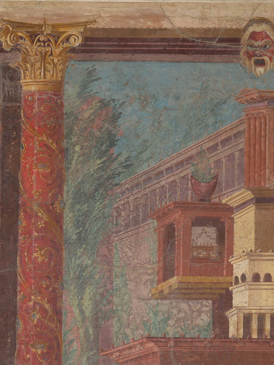 Cubiculum (bedroom) from the Villa of P. Fannius Synistor at Boscoreale, Fresco, Roman