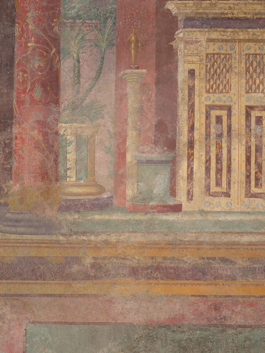 Cubiculum (bedroom) from the Villa of P. Fannius Synistor at Boscoreale, Fresco, Roman