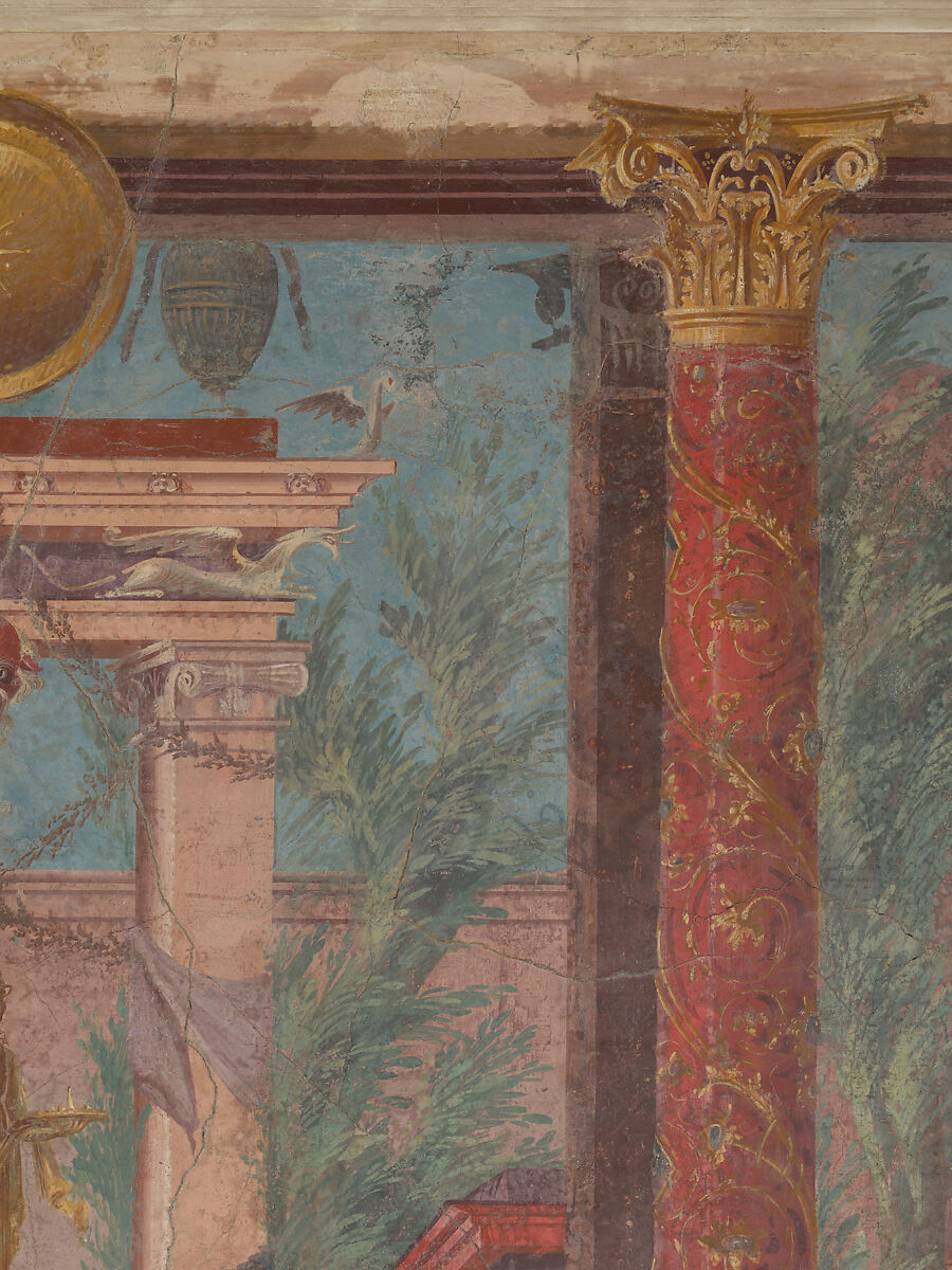 Cubiculum (bedroom) from the Villa of P. Fannius Synistor at Boscoreale, Fresco, Roman