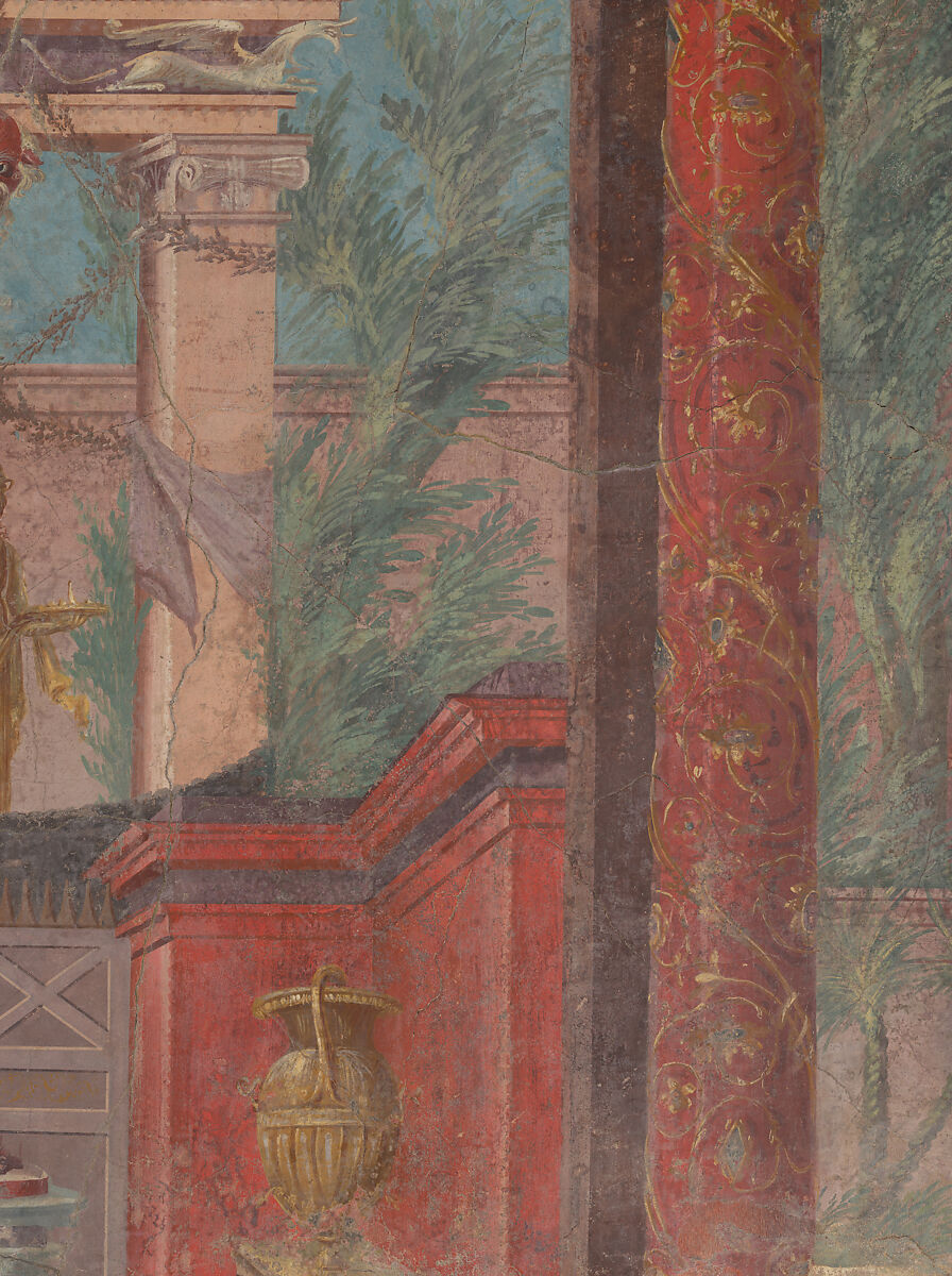 Cubiculum (bedroom) from the Villa of P. Fannius Synistor at Boscoreale, Fresco, Roman