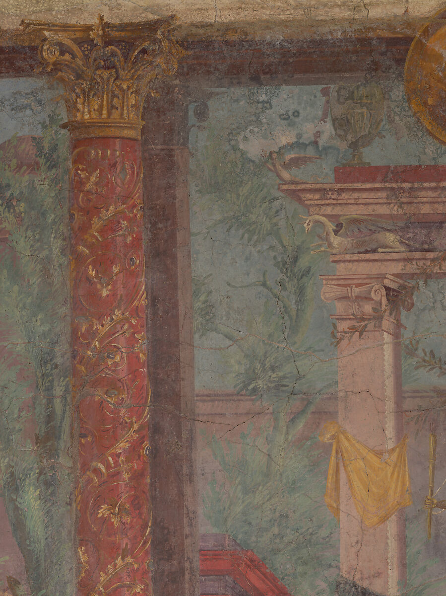 Cubiculum (bedroom) from the Villa of P. Fannius Synistor at Boscoreale, Fresco, Roman