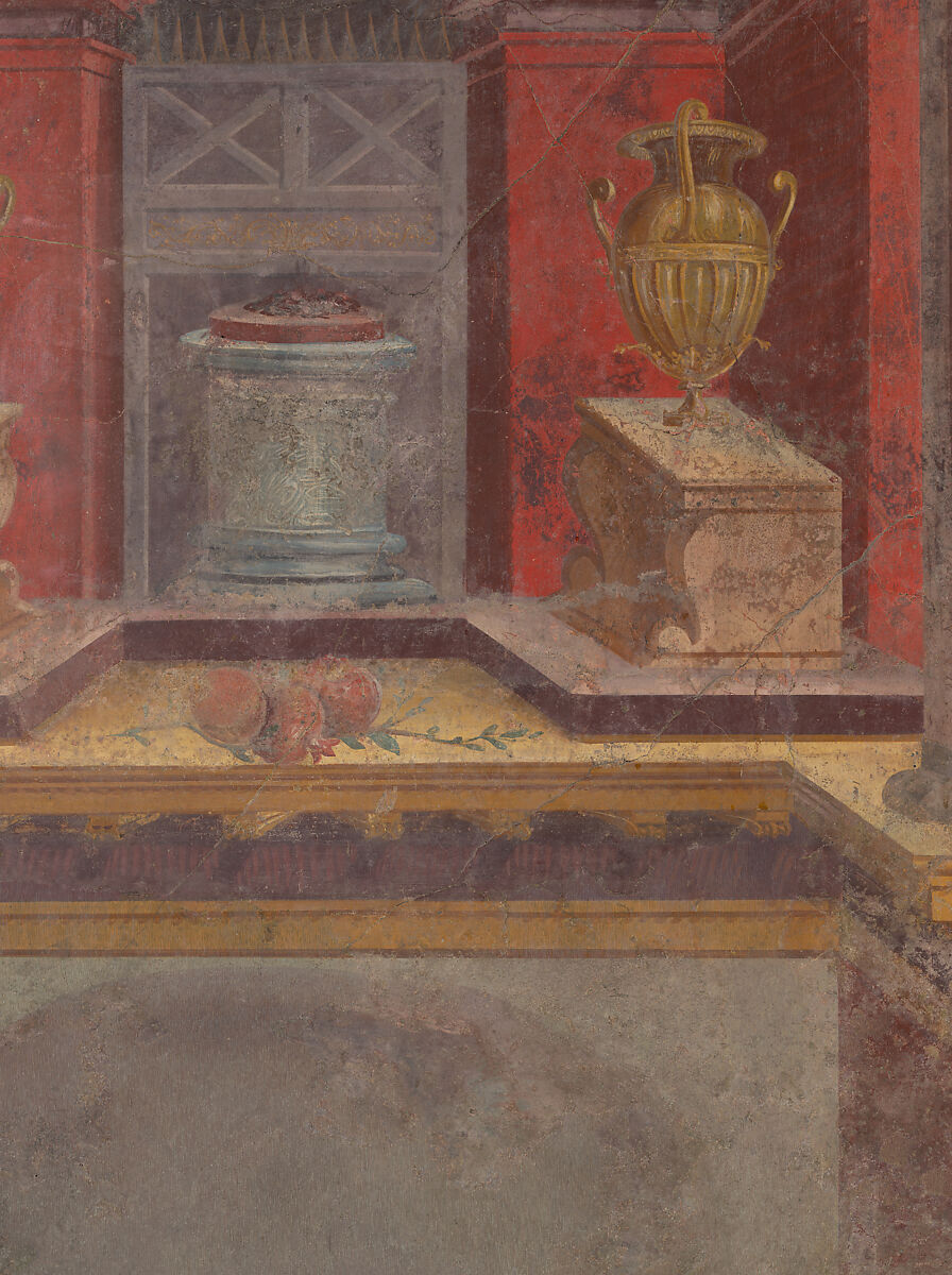 Cubiculum (bedroom) from the Villa of P. Fannius Synistor at Boscoreale, Fresco, Roman