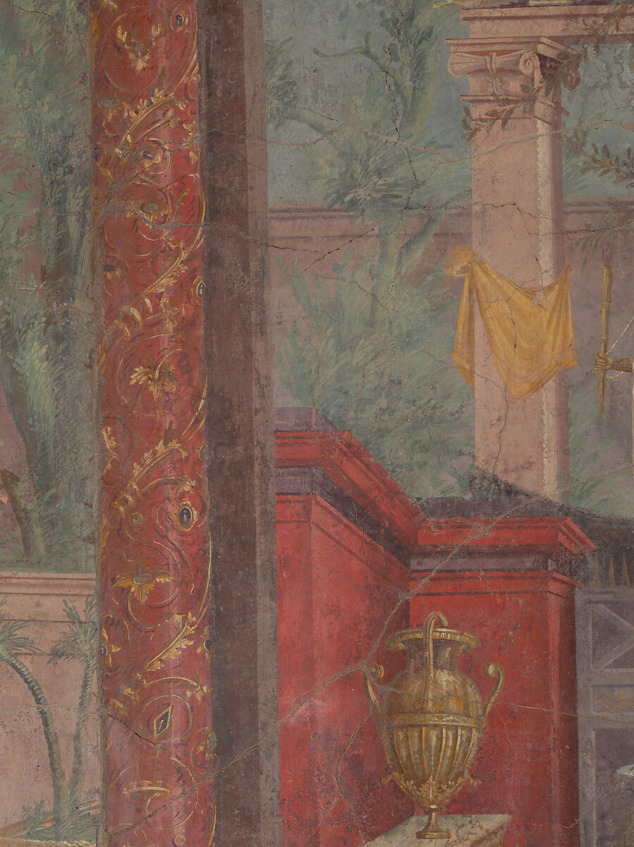 Cubiculum (bedroom) from the Villa of P. Fannius Synistor at Boscoreale, Fresco, Roman