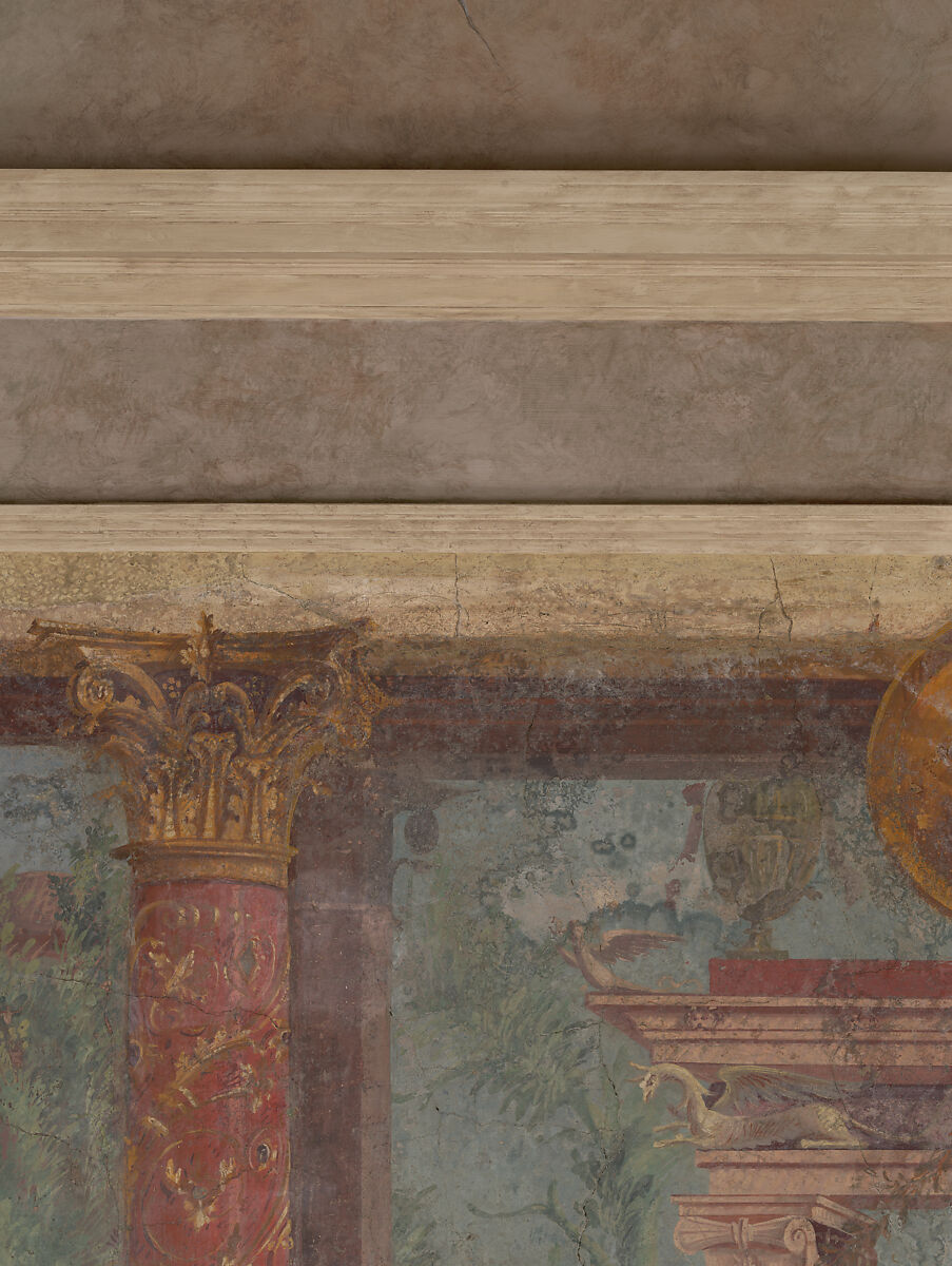 Cubiculum (bedroom) from the Villa of P. Fannius Synistor at Boscoreale, Fresco, Roman