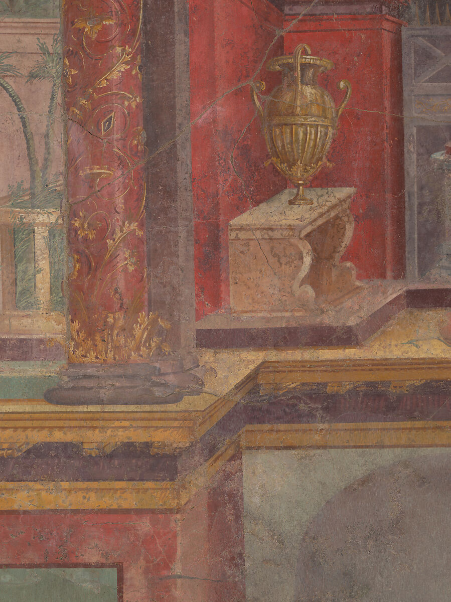 Cubiculum (bedroom) from the Villa of P. Fannius Synistor at Boscoreale, Fresco, Roman