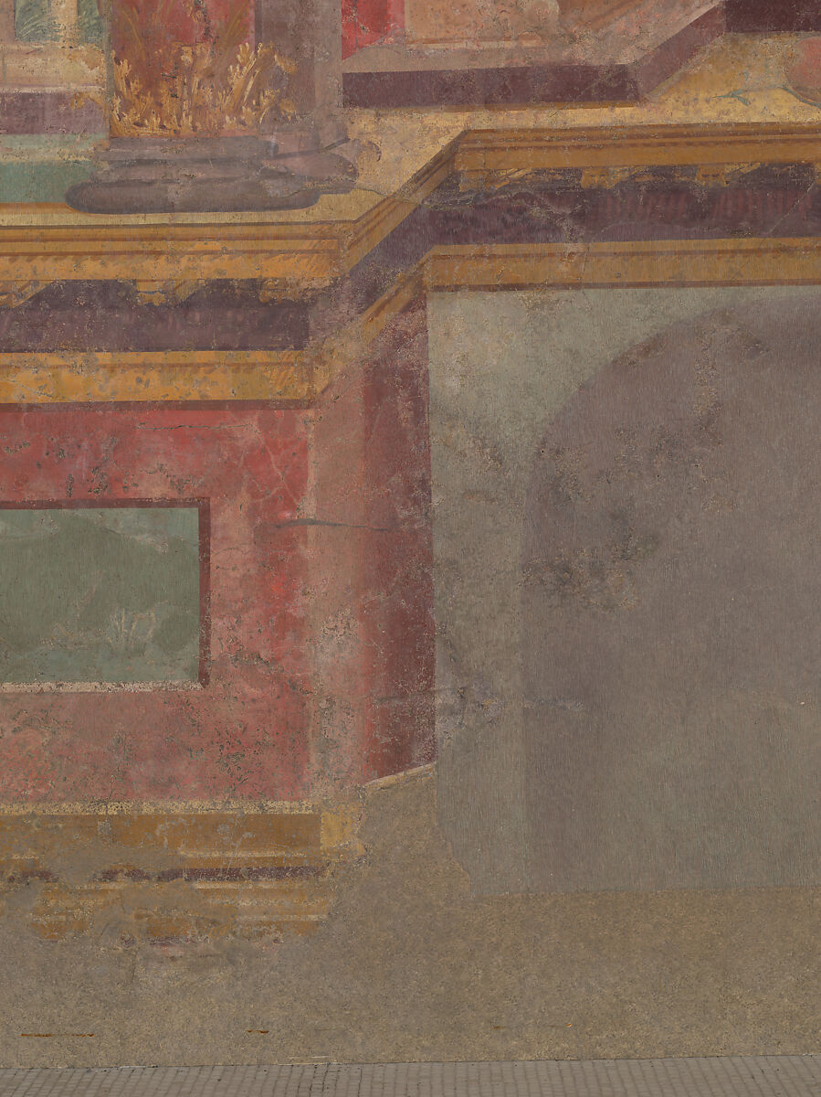 Cubiculum (bedroom) from the Villa of P. Fannius Synistor at Boscoreale, Fresco, Roman