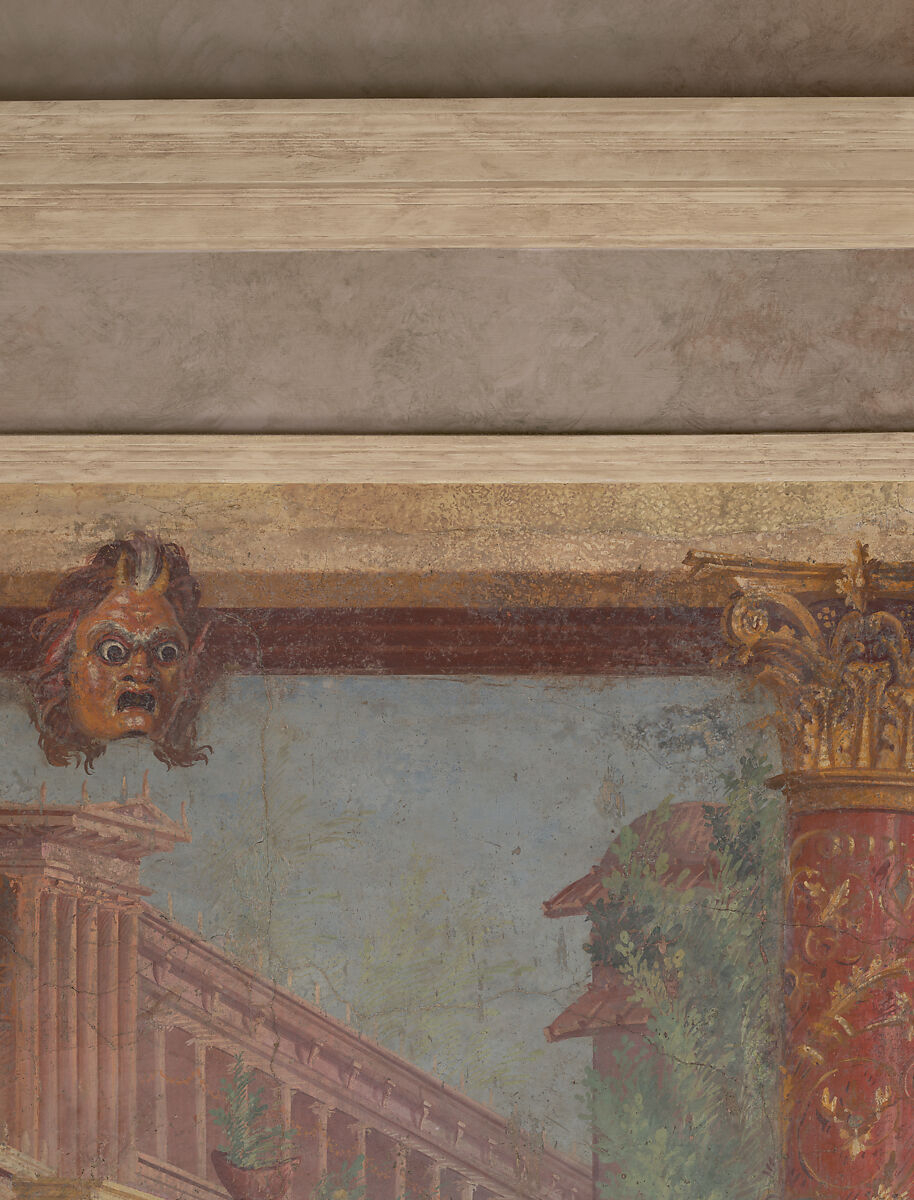 Cubiculum (bedroom) from the Villa of P. Fannius Synistor at Boscoreale, Fresco, Roman