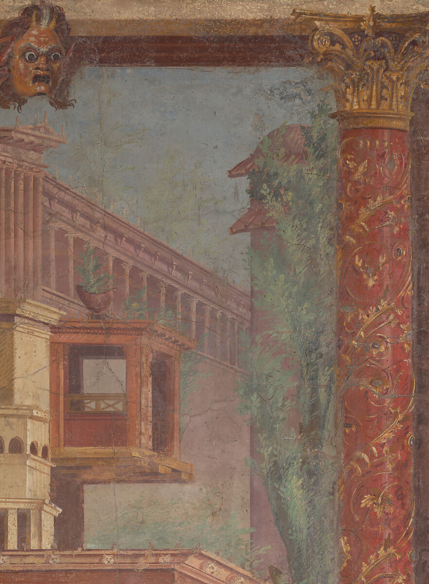 Cubiculum (bedroom) from the Villa of P. Fannius Synistor at Boscoreale, Fresco, Roman