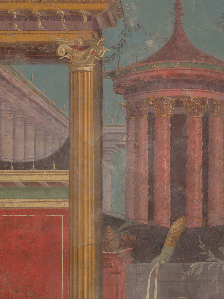 Cubiculum (bedroom) from the Villa of P. Fannius Synistor at Boscoreale, Fresco, Roman