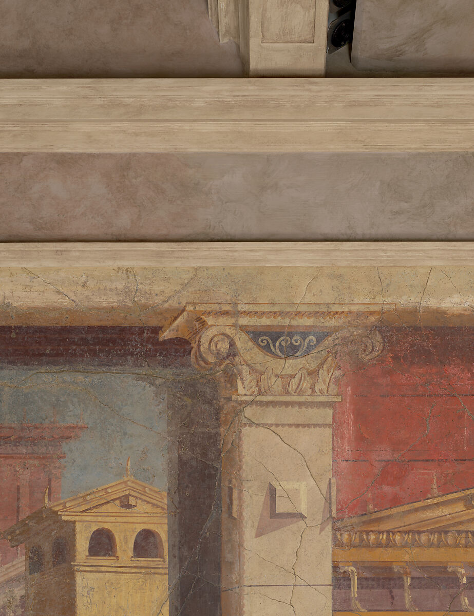 Cubiculum (bedroom) from the Villa of P. Fannius Synistor at Boscoreale, Fresco, Roman