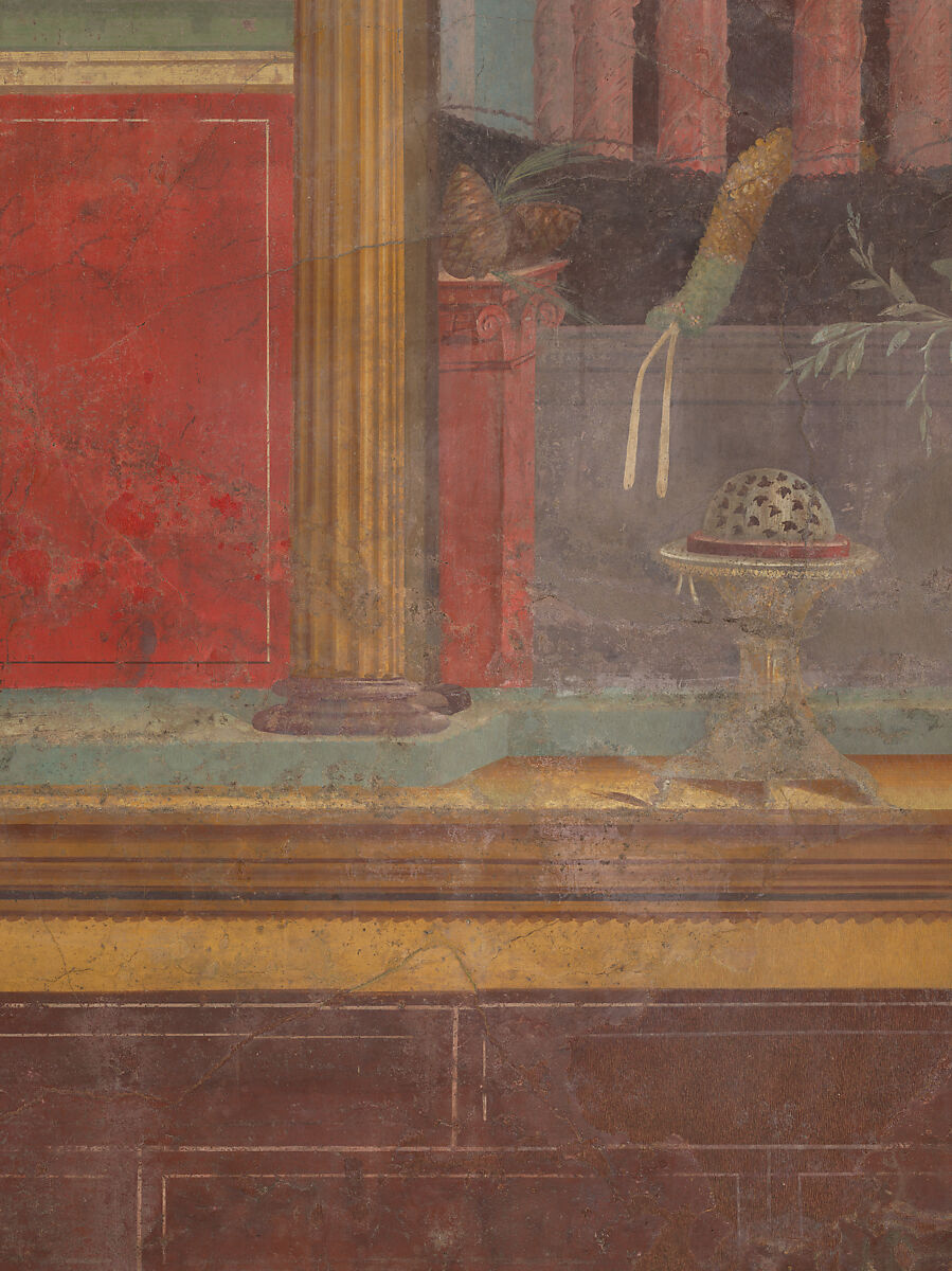 Cubiculum (bedroom) from the Villa of P. Fannius Synistor at Boscoreale, Fresco, Roman