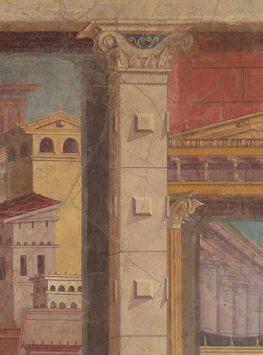 Cubiculum (bedroom) from the Villa of P. Fannius Synistor at Boscoreale, Fresco, Roman