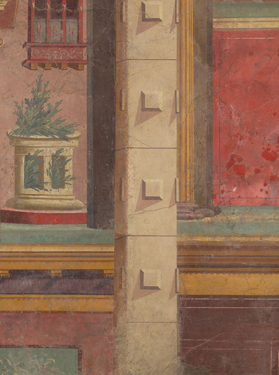 Cubiculum (bedroom) from the Villa of P. Fannius Synistor at Boscoreale, Fresco, Roman