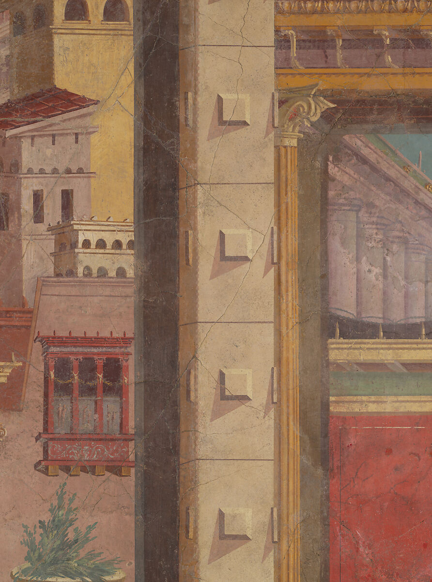 Cubiculum (bedroom) from the Villa of P. Fannius Synistor at Boscoreale, Fresco, Roman