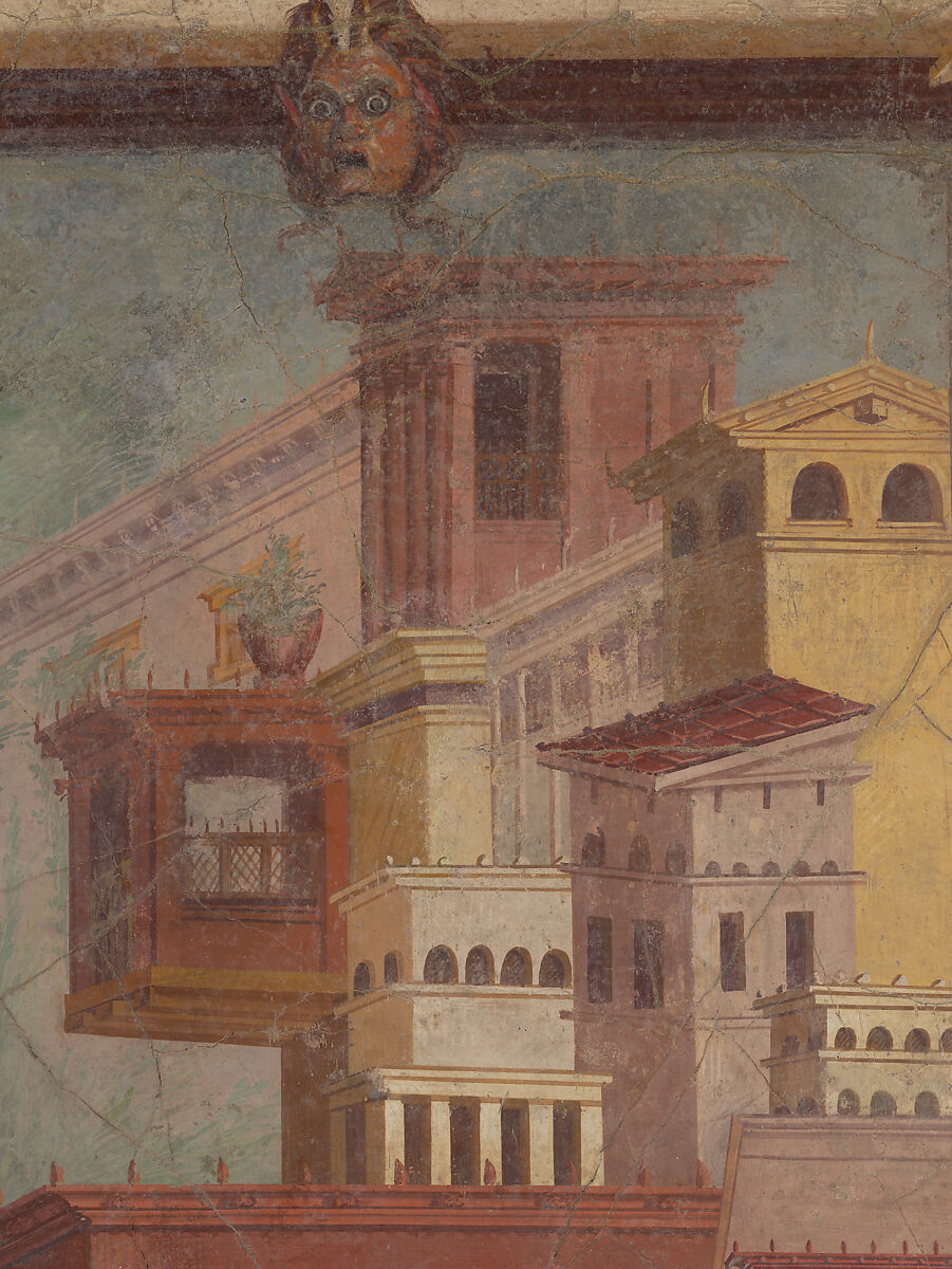 Cubiculum (bedroom) from the Villa of P. Fannius Synistor at Boscoreale, Fresco, Roman