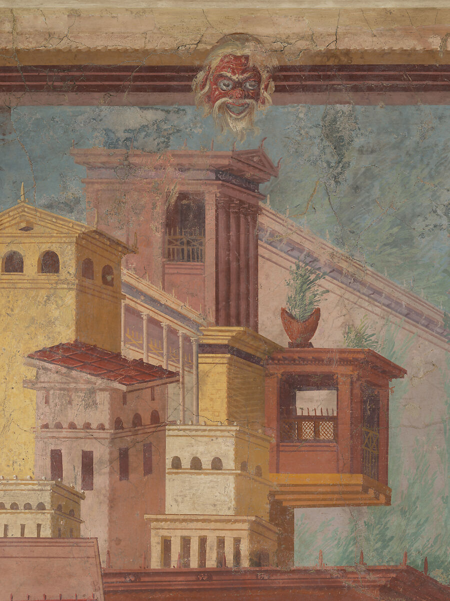 Cubiculum (bedroom) from the Villa of P. Fannius Synistor at Boscoreale, Fresco, Roman
