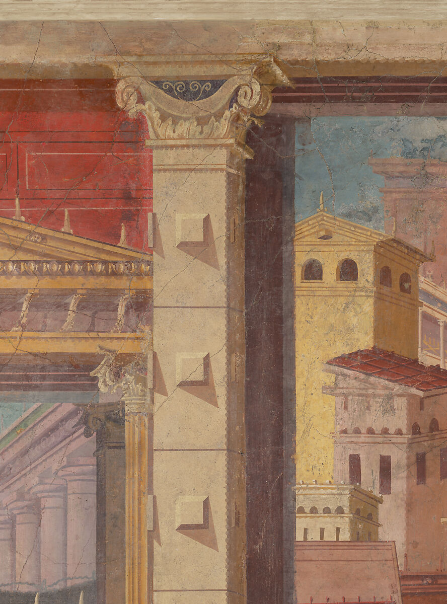 Cubiculum (bedroom) from the Villa of P. Fannius Synistor at Boscoreale, Fresco, Roman