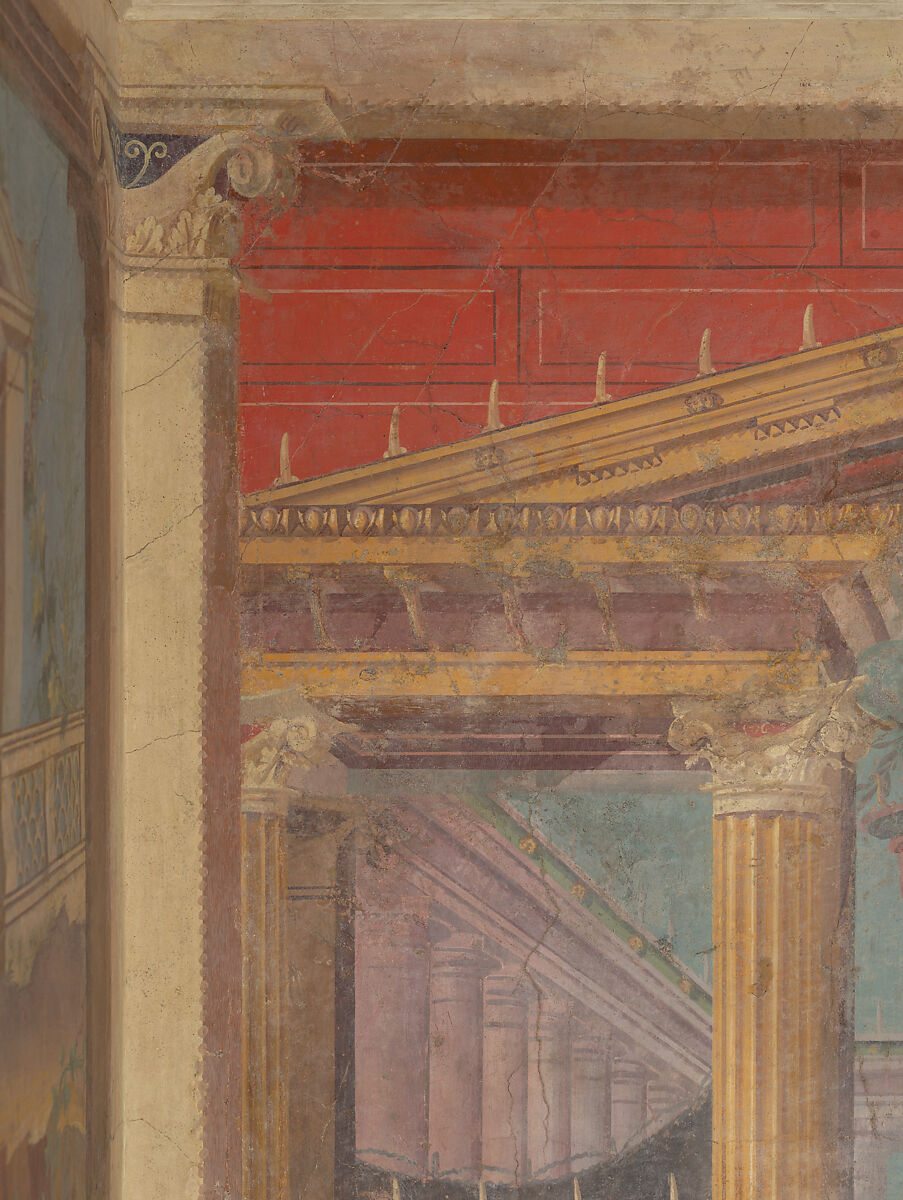 Cubiculum (bedroom) from the Villa of P. Fannius Synistor at Boscoreale, Fresco, Roman