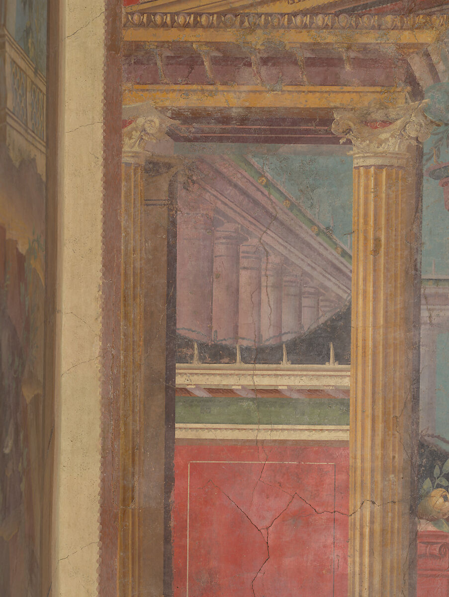Cubiculum (bedroom) from the Villa of P. Fannius Synistor at Boscoreale, Fresco, Roman