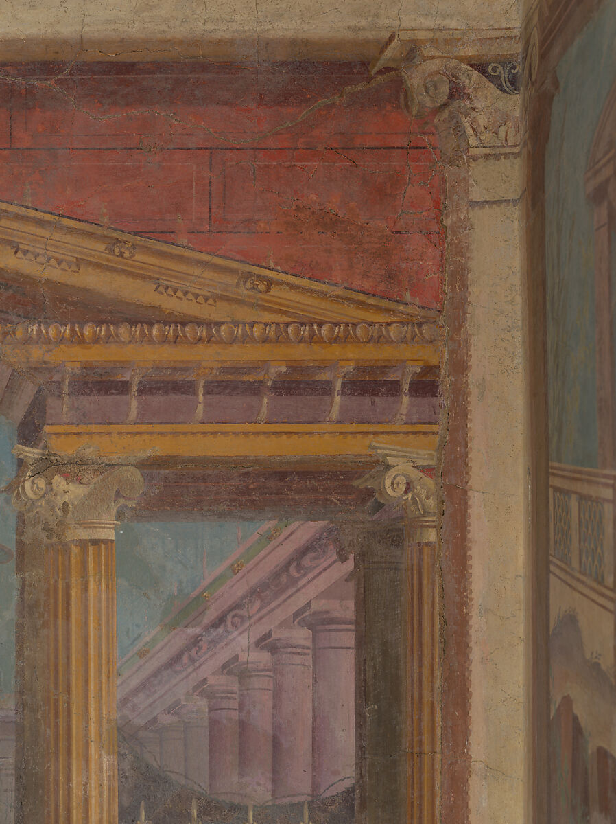 Cubiculum (bedroom) from the Villa of P. Fannius Synistor at Boscoreale, Fresco, Roman
