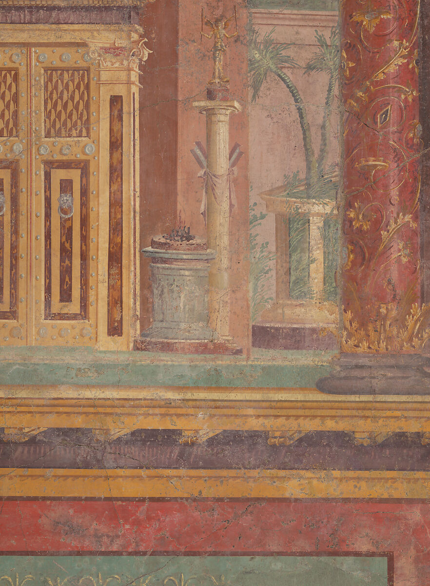 Cubiculum (bedroom) from the Villa of P. Fannius Synistor at Boscoreale, Fresco, Roman