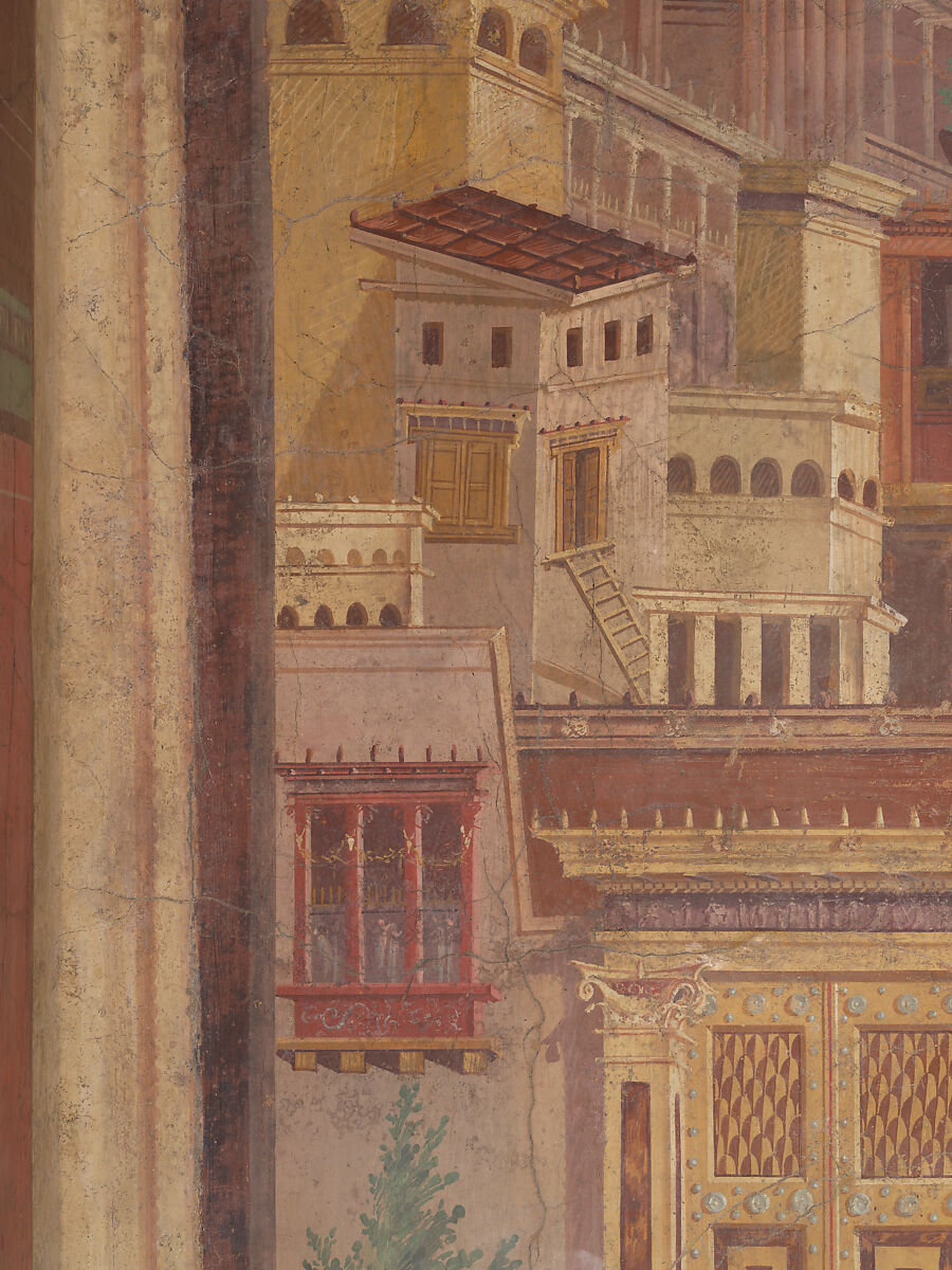 Cubiculum (bedroom) from the Villa of P. Fannius Synistor at Boscoreale, Fresco, Roman