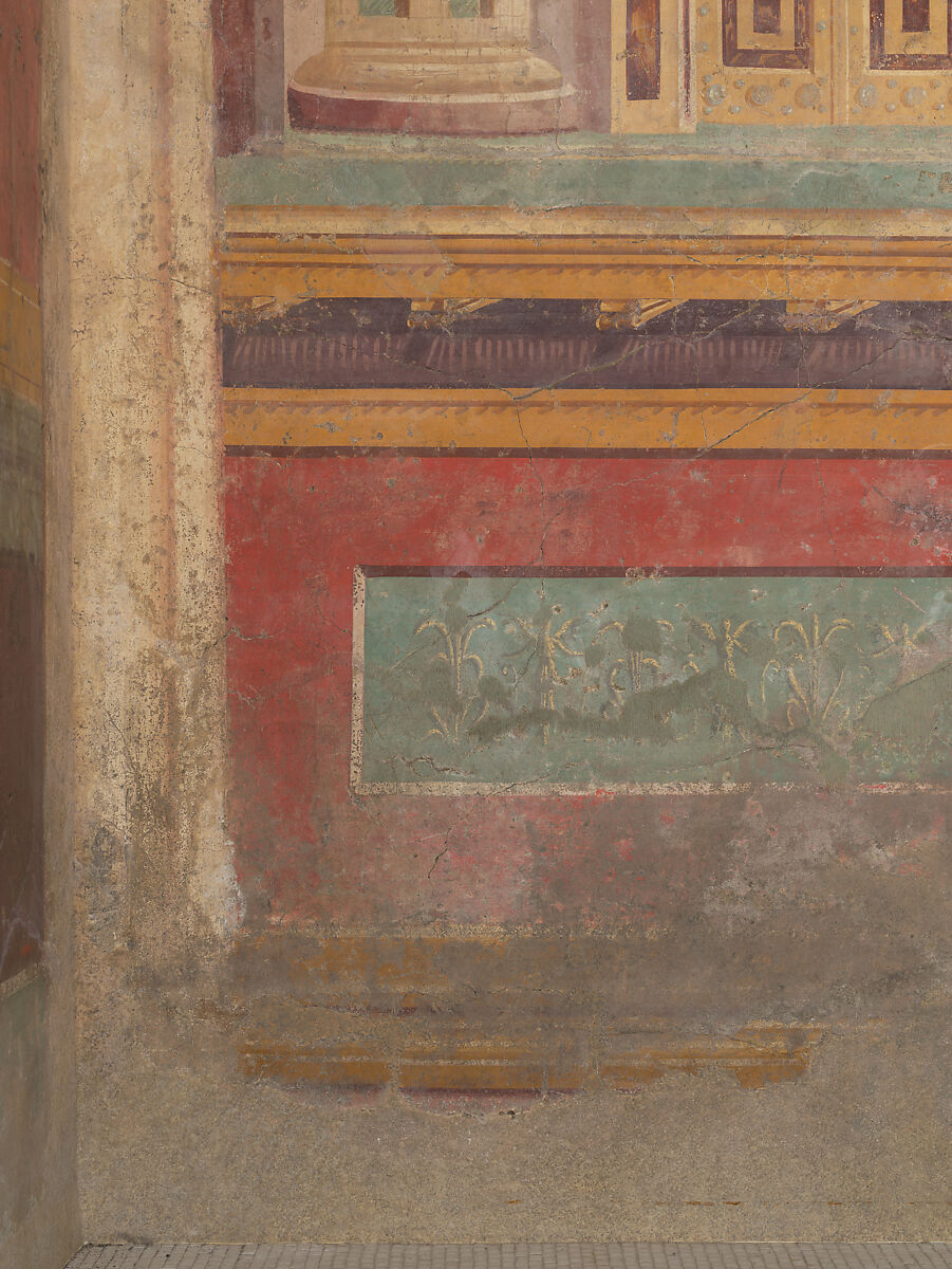 Cubiculum (bedroom) from the Villa of P. Fannius Synistor at Boscoreale, Fresco, Roman
