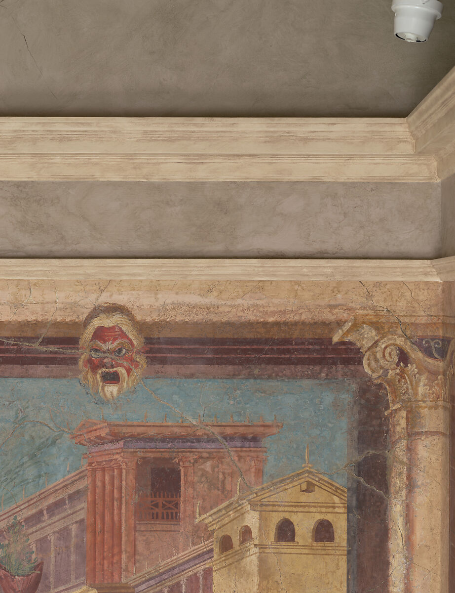 Cubiculum (bedroom) from the Villa of P. Fannius Synistor at Boscoreale, Fresco, Roman